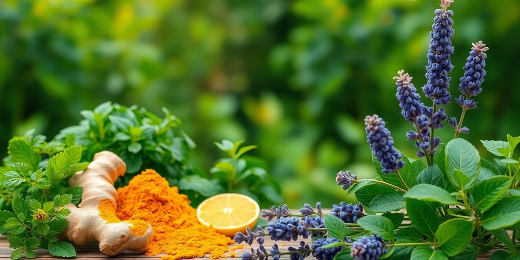 Herbs and natural ingredients for alcohol recovery.